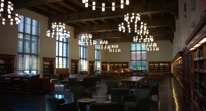 Photo of Life Sciences Library in UT Tower. This was SLHS professor Dr. Natalie Czimskey's favorite place to study as a student. Photo Credit: Poncho Carrillo